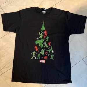 Marvel Black Christmas tee